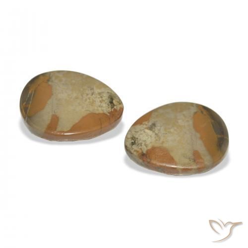 Pedras preciosas de Jaspe Multicolorido natural de 12.44 ct, Chique, Opaco