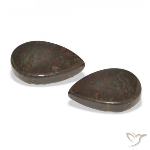 Pedras preciosas de Jaspe Multicolorido natural de 12.39 ct, Formato de pêra, Opaco