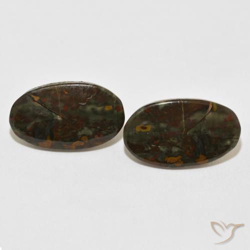 15.87ctw Natural Multicolorido Jaspe, oval, Opaco