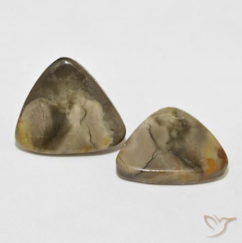 Pedras preciosas de Jaspe Multicolorido natural de 13.82 ct, Trilhão, Opaco