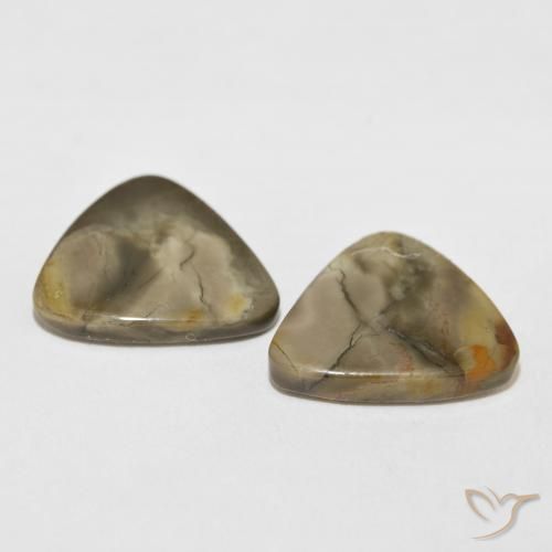 Pedras preciosas de Jaspe Multicolorido natural de 13.82 ct, Trilhão, Opaco
