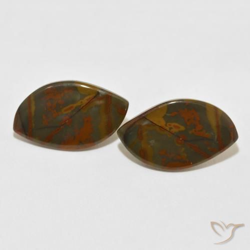13.60ctw Natural Multicolorido Jaspe, Chique, Opaco