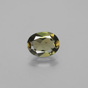Kornerupina verde natural 1,60ct, corte oval, VVS