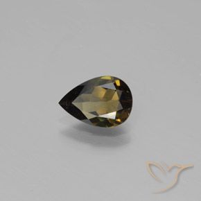 Rupina de grãos Marrom Dourado Profundo Natural 1.17ct, Formato de pêra, VS