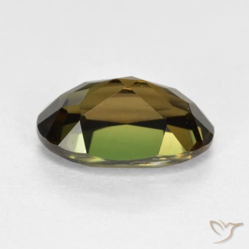 Rupina de grãos Marrom esverdeado Natural 1.24ct, oval, VVS-VS