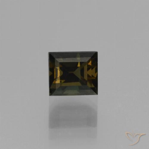 1.09ct Natural Chocolate marrom Rupina de grãos, baguete, VVS