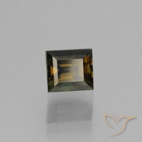 Rupina de grãos Chocolate marrom Natural 1.09ct, baguete, VVS