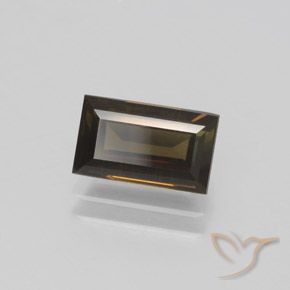 Rupina de grãos Marrom escuro Natural 1.59ct, baguete, VVS-VS