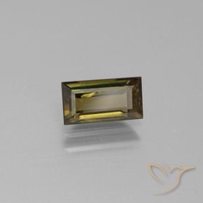 Rupina de grãos Marrom esverdeado Natural 1.03ct, baguete, VS-SI