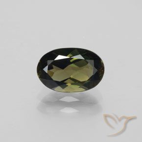 1.45ct Natural Marrom escuro Rupina de grãos, oval, VVS
