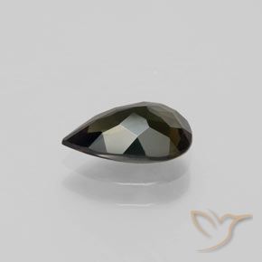 Rupina de grãos Marrom esverdeado Natural 1.14ct, Formato de pêra, VVS