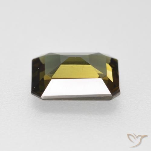 Rupina de grãos Marrom esverdeado Natural 1.14ct, Corte Octógono / Esmeralda, VS-SI