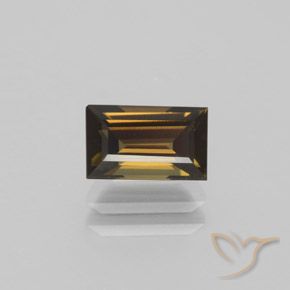 1.40ct Natural Canela Marrom Rupina de grãos, baguete, VVS-VS