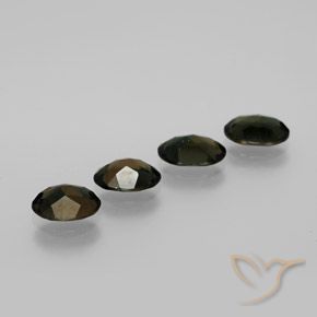 Pedras preciosas de Rupina de grãos Verde escuro natural de 3.30 ct, oval, VVS-VS
