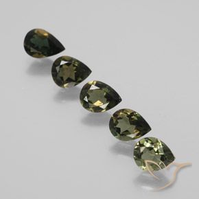 Pedras preciosas de Rupina de grãos Terra Verde natural de 2.23 ct, Formato de pêra, VVS-VS