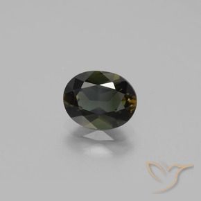 Rupina de grãos Marrom esverdeado Natural 1.27ct, oval, VVS