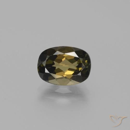 1.78ct Natural Marrom esverdeado Rupina de grãos, Almofada, VS