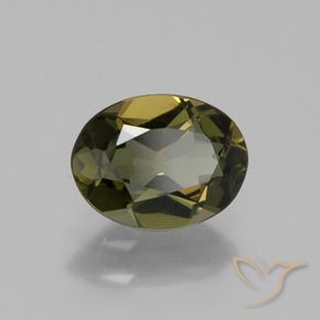 Rupina de grãos Marrom esverdeado Natural 1.09ct, oval, VS