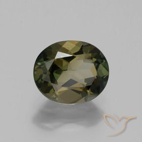 Rupina de grãos Marrom esverdeado Natural 1.20ct, oval, VS