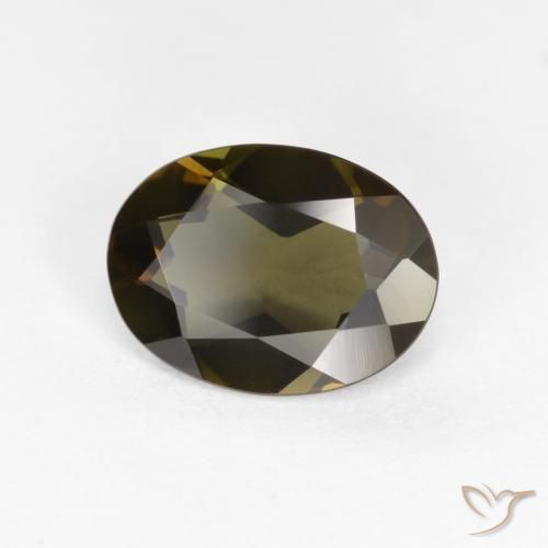 Rupina de grãos Marrom escuro Natural 0.89ct, oval, VVS-VS