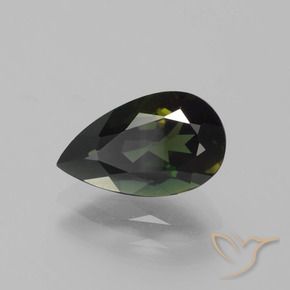 Rupina de grãos Marrom escuro Natural 1.63ct, Formato de pêra, VVS