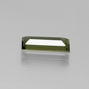 Kornerupina marrom natural 1,72ct, baguete, VVS-VS
