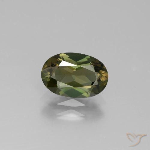 1.55ct Natural Castanho Dourado Esverdeado Rupina de grãos, oval, VS-SI