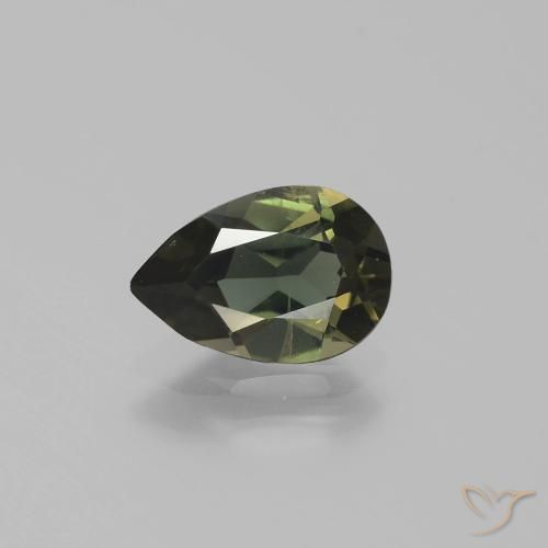 1.29ct Natural Castanho médio Rupina de grãos, Formato de pêra, VS
