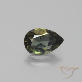 Rupina de grãos Castanho médio Natural 1.29ct, Formato de pêra, VS