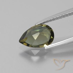 Rupina de grãos Castanho médio Natural 1.29ct, Formato de pêra, VS
