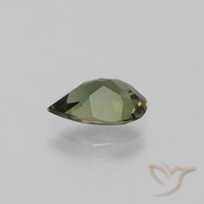 Rupina de grãos Marrom escuro Natural 1.34ct, Formato de pêra, VVS-VS