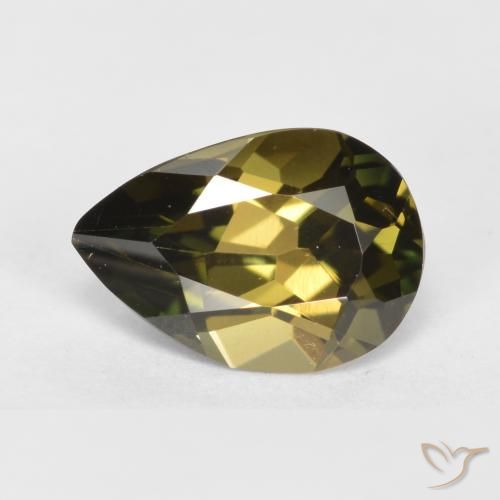 1.09ct Natural Castanho médio Rupina de grãos, Formato de pêra, VVS