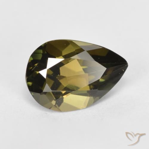Rupina de grãos Castanho médio Natural 1.09ct, Formato de pêra, VVS