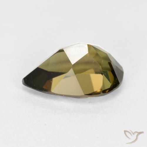 Rupina de grãos Castanho médio Natural 1.09ct, Formato de pêra, VVS