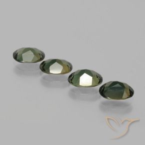 Pedras preciosas de Rupina de grãos Marrom escuro natural de 2.76 ct, oval, VVS-VS