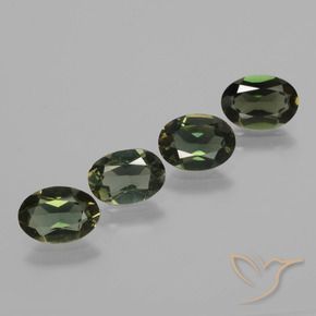 Pedras preciosas de Rupina de grãos Marrom escuro natural de 3.00 ct, oval, VVS-VS