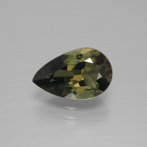 Rupina de grãos Terra Verde Natural 2.05ct, Formato de pêra, VVS