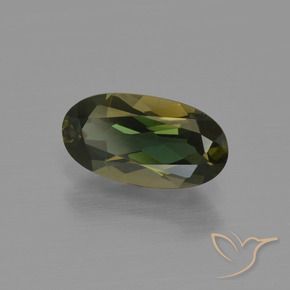 Rupina de grãos Marrom esverdeado Natural 1.42ct, oval, VVS-VS