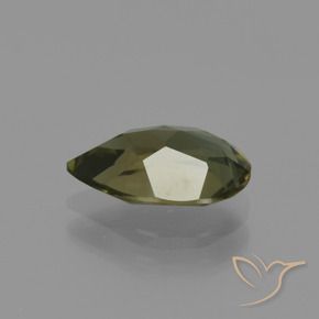 Rupina de grãos Marrom escuro Natural 1.41ct, Formato de pêra, VVS