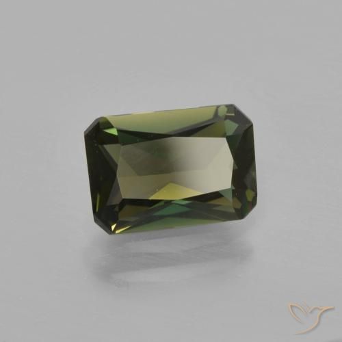 Rupina de grãos Marrom esverdeado Natural 1.27ct, Corte Octógono / Esmeralda, VVS