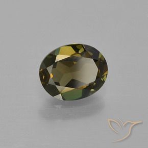 Rupina de grãos Marrom esverdeado Natural 1.16ct, oval, VVS