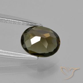 Rupina de grãos Marrom esverdeado Natural 1.16ct, oval, VVS