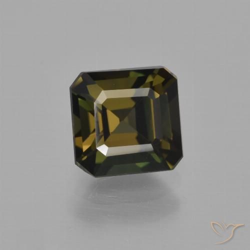 1.73ct Natural Marrom Frio Rupina de grãos, Corte Esmeralda, VVS