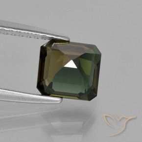 Rupina de grãos Marrom Frio Natural 1.73ct, Corte Octógono / Esmeralda, VVS