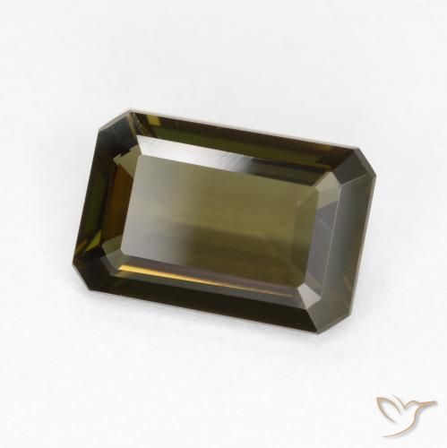 Rupina de grãos Castanho médio Natural 0.88ct, Corte Octógono / Esmeralda, VVS-VS