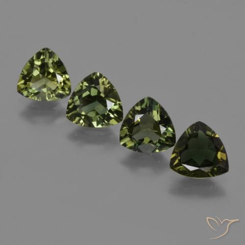 2.47ctw Natural verde escuro Rupina de grãos, Trilhão, VVS-VS