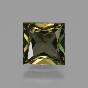 Kornerupina verde natural 1,32ct, quadrado, VS-SI