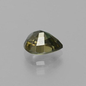 Kornerupina verde natural 1,76ct, formato de pêra, VS