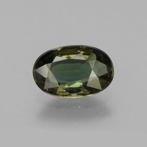 Kornerupina verde natural 1,99ct, corte oval, VS-SI