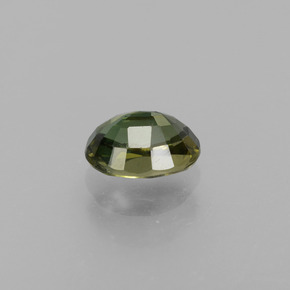 Kornerupina verde natural 1,25ct, corte oval, VS